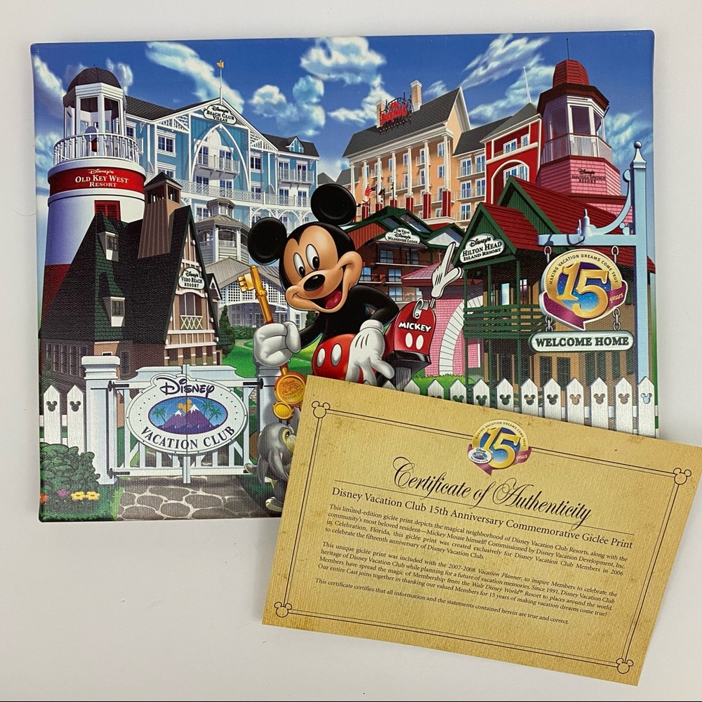Disney Vacation Club 15th Anniversary Giclee Print